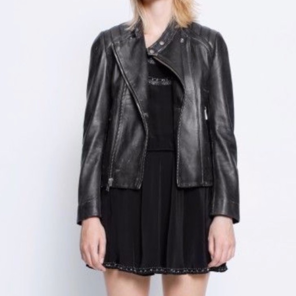 Zadig & Voltaire LILY USED Leather Jacket